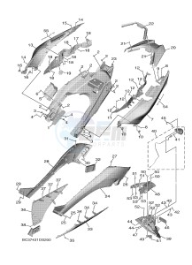 XP530E XP530E-A TMAX ABS (BV12) drawing SIDE COVER