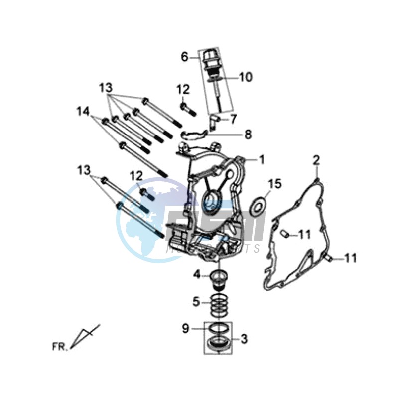 CRANKCASE RIGHT / START MOTOR