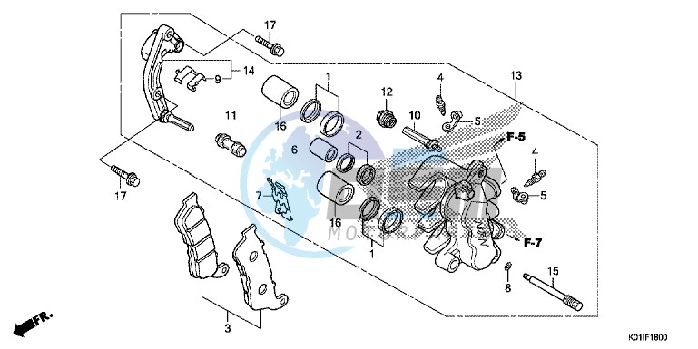 FRONT BRAKE CALIPER