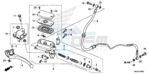 VFR1200XF CrossTourer - VFR1200X 2ED - (2ED) drawing CLUTCH MASTER CYLINDER