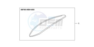 VT750C drawing FR.MUDGUARD ORNAMENT