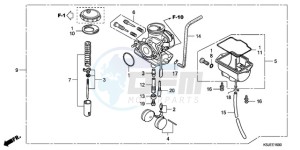 CRF80F9 Mexico - (MX) drawing CARBURETOR (CRF80F)