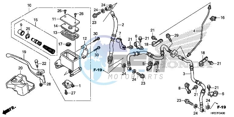 FRONT BRAKE MASTER CYLINDER