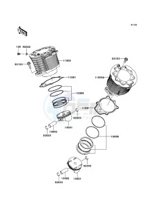 VN2000 CLASSIC VN2000H8F GB XX (EU ME A(FRICA) drawing Cylinder/Piston(s)