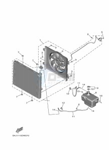 YXE1000EW YX10ERPAP (B4MN) drawing RADIATOR & HOSE