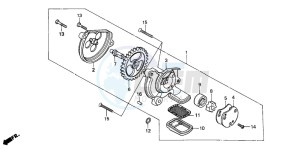 CM125C drawing OIL PUMP