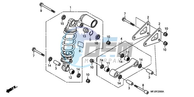 REAR CUSHION (CBR600RR)