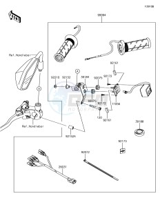 VERSYS 1000 KLZ1000BHF XX (EU ME A(FRICA) drawing Accessory(Grip Heater)