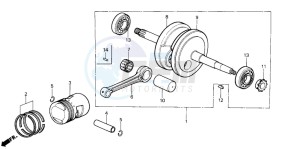 C90Z 50 drawing CRANKSHAFT/PISTON