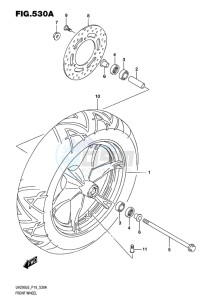 UH200 BURGMAN EU drawing FRONT WHEEL