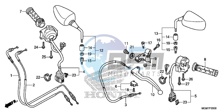 HANDLE LEVER/ SWITCH/ CABLE