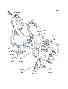 ER-6f ABS EX650B8F GB XX (EU ME A(FRICA) drawing Engine Mount