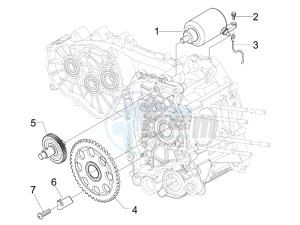 GTS 250 ie Super USA drawing Starter - Electric starter