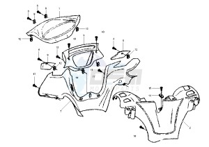 X9 EVOLUTION 500 drawing Handlebar covers