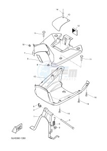 EW50N STUNT NAKED (3C7B) drawing STAND & FOOTREST