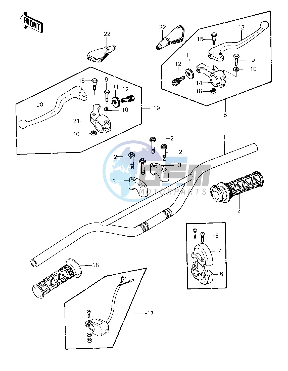 HANDLEBAR -- 81 KX80-C1- -