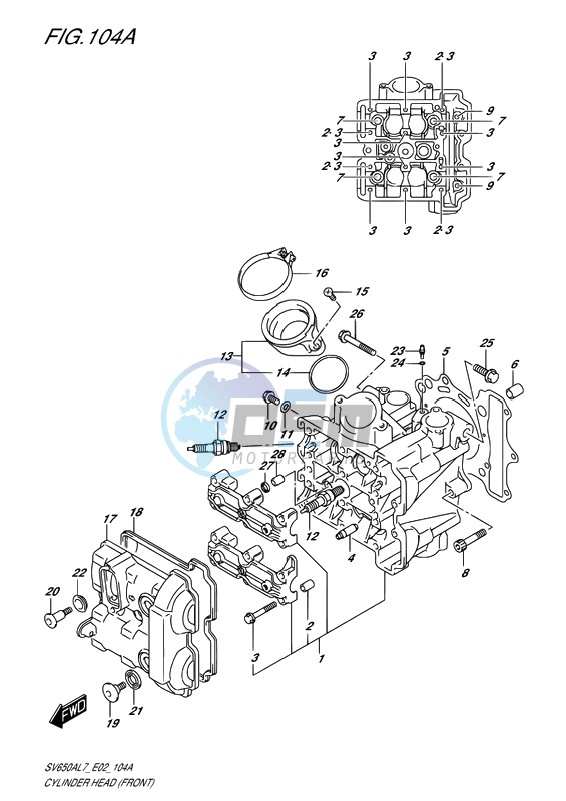 CYLINDER HEAD (FRONT)