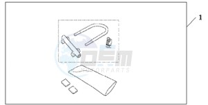 CBR600RAA UK - (E / ABS) drawing U-LOCK