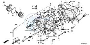 TRX420FPAD TRX420 Europe Direct - (ED) drawing FRONT CRANKCASE COVER