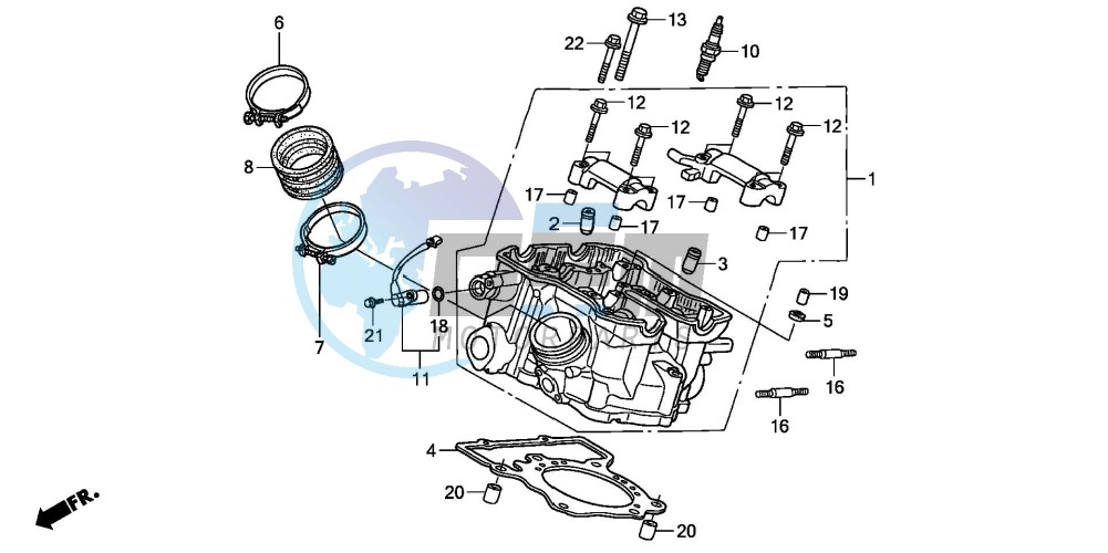 REAR CYLINDER HEAD