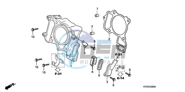 CYLINDER/REED VALVE