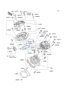 VN 1500 L [VULCAN 1500 NOMAD FI] (L5) [VULCAN 1500 NOMAD FI] drawing CYLINDER HEAD