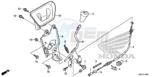 TRX420FM2H Europe Direct - (ED) drawing SELECT LEVER