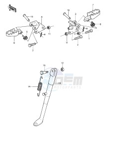 KDX 175 A [KDX175] (A1) [KDX175] drawing FOOTRESTS_STAND -- 80 A1- -