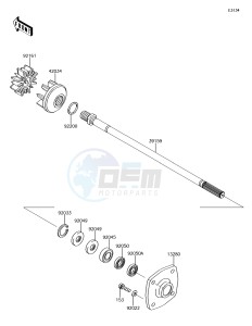 JET SKI ULTRA 310X JT1500LEF EU drawing Drive Shaft