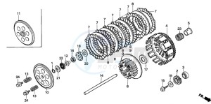 CR250R drawing CLUTCH