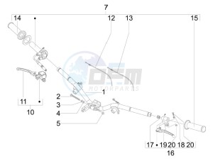 LX 150 4T ie Touring drawing Handlebars - Master cil