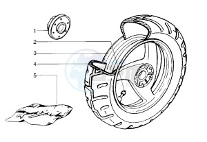 Runner VX-VXR 125-200 125 drawing Rear wheel drum brake