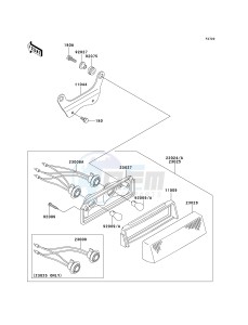 KLF 300 B [BAYOU 300] (B10-B14) [BAYOU 300] drawing TAILLIGHT-- S- -