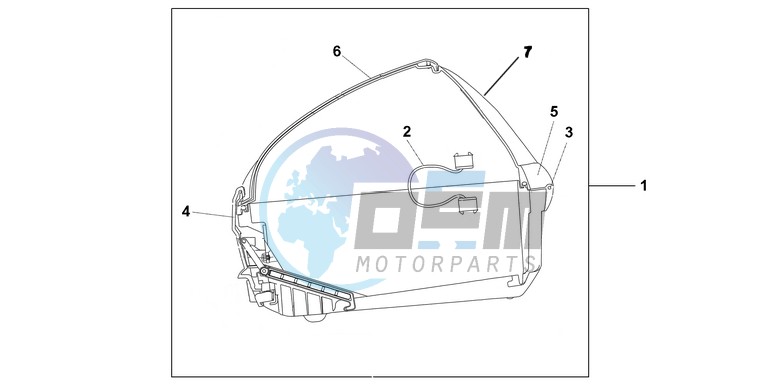 45L TOP BOX SHASTA WHITE/BLUE