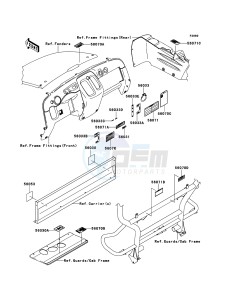 MULE_610_4X4 KAF400ACF EU drawing Labels