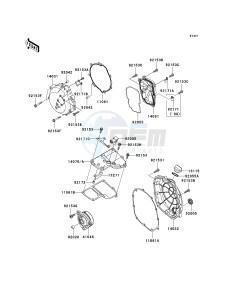 ZG 1400 B [CONCOURS 14] (8F-9F) B9F drawing ENGINE COVER-- S- -