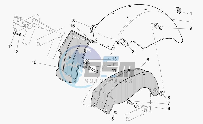 Rear mudguard