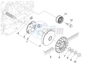 GTS 250 ie Super USA drawing Driving pulley