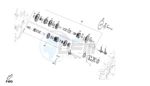 MULHACEN - 125 CC VTHMS1A1A 4T EU3 drawing GEAR BOX