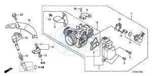 SH300A9 UK - (E / ABS MKH TBX) drawing THROTTLE BODY