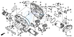 CBR600FAB CBR600F ABS E drawing AIR CLEANER