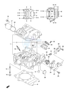 LT-A500X(Z) drawing CILINDER HEAD