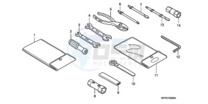 CBR125RWA Germany - (G / WH) drawing TOOL