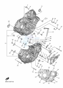 YZ450F (B2WH) drawing CRANKCASE