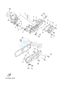 CW50LN BOOSTER (1WP3 1WP4) drawing CRANKCASE