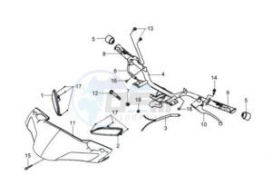 HD 125 drawing HANDLEBAR / HEAD LIGHT COVER / THROTTLE CABLE