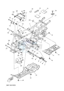 YFM450FWAD GRIZZLY 450 EPS (BM71) drawing FRAME