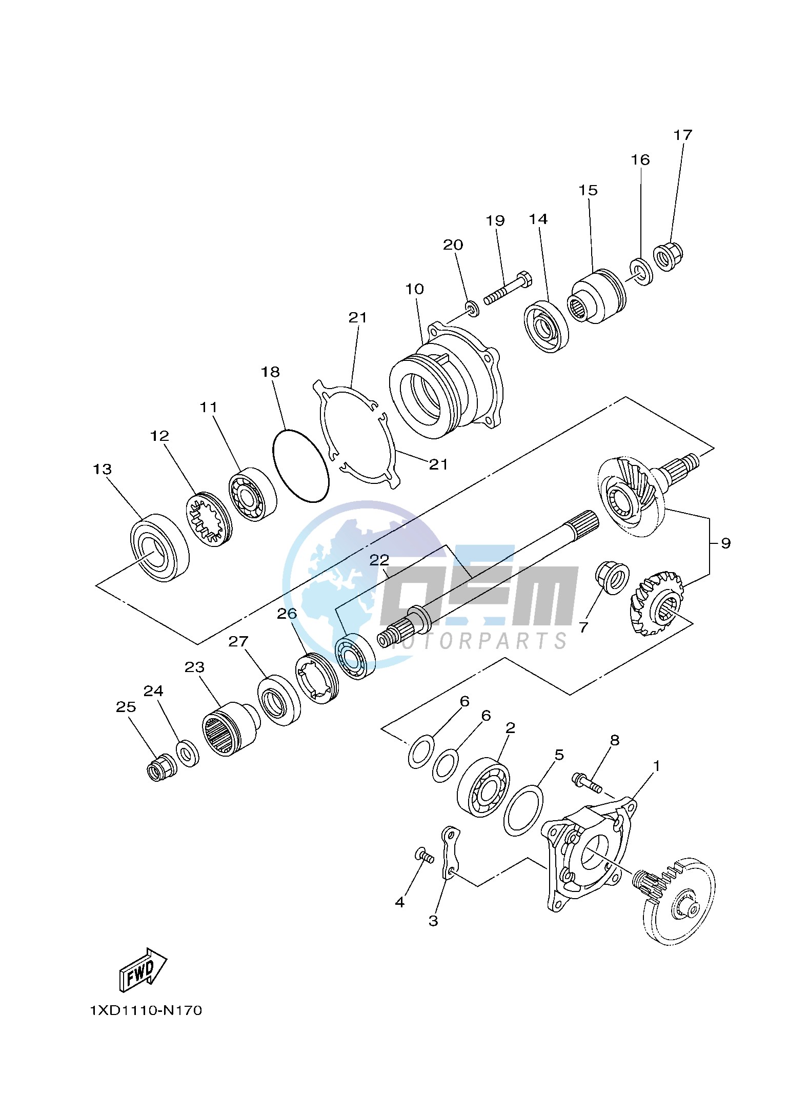 MIDDLE DRIVE GEAR