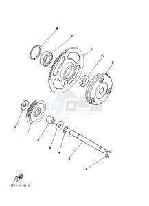 YFM125A YFM125GD GRIZZLY 125 (1PY5 1PY6) drawing STARTER CLUTCH