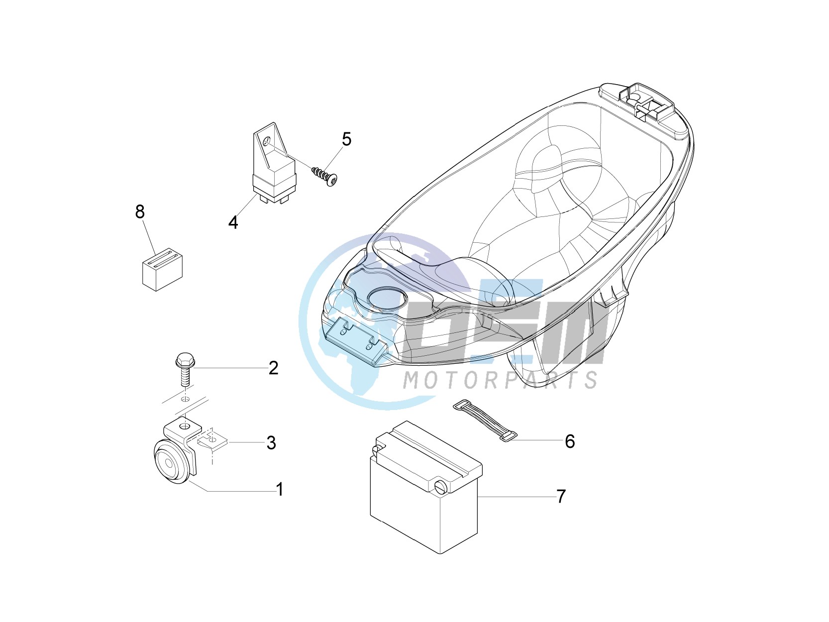 Remote control switches - Battery - Horn